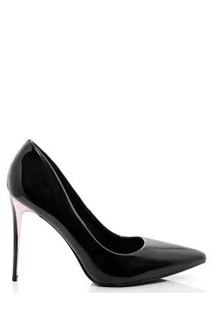 Black Pointed High Heels