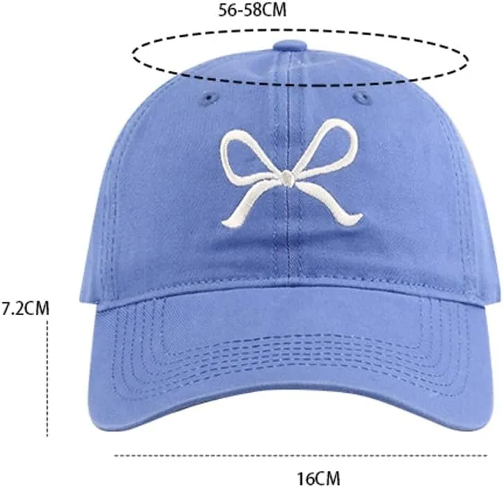 Bow-Tie Baseball Cap for Women Fashion Sun Hats for Women Trucker Hat Y2k Sun Cap Visor Cap Hiking Travel Trendy 2025