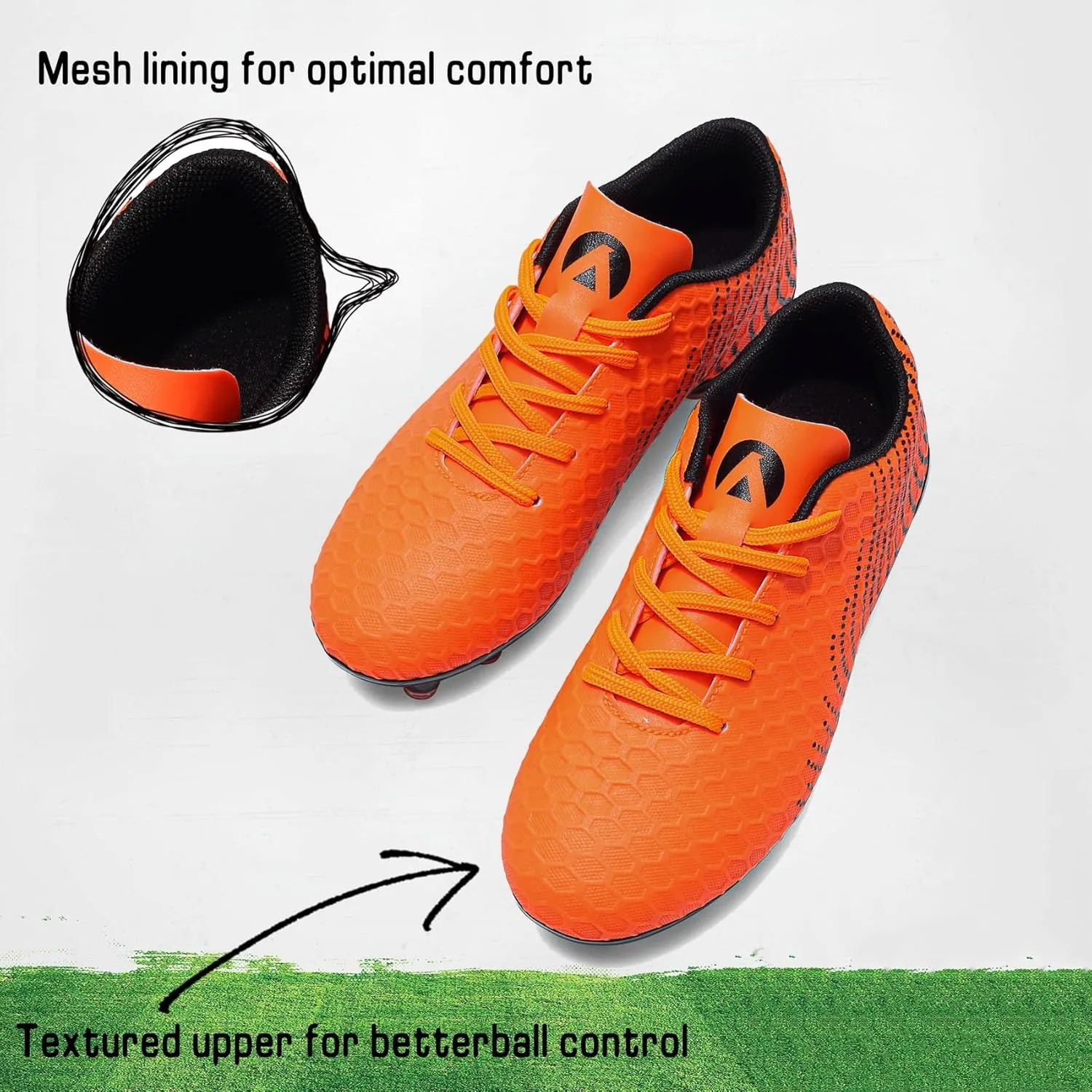Boys Girls Soccer Cleats Kids Youth Firm Groud Soccer Shoes Athletic Outdoor Trainning Football Shoes Cleats