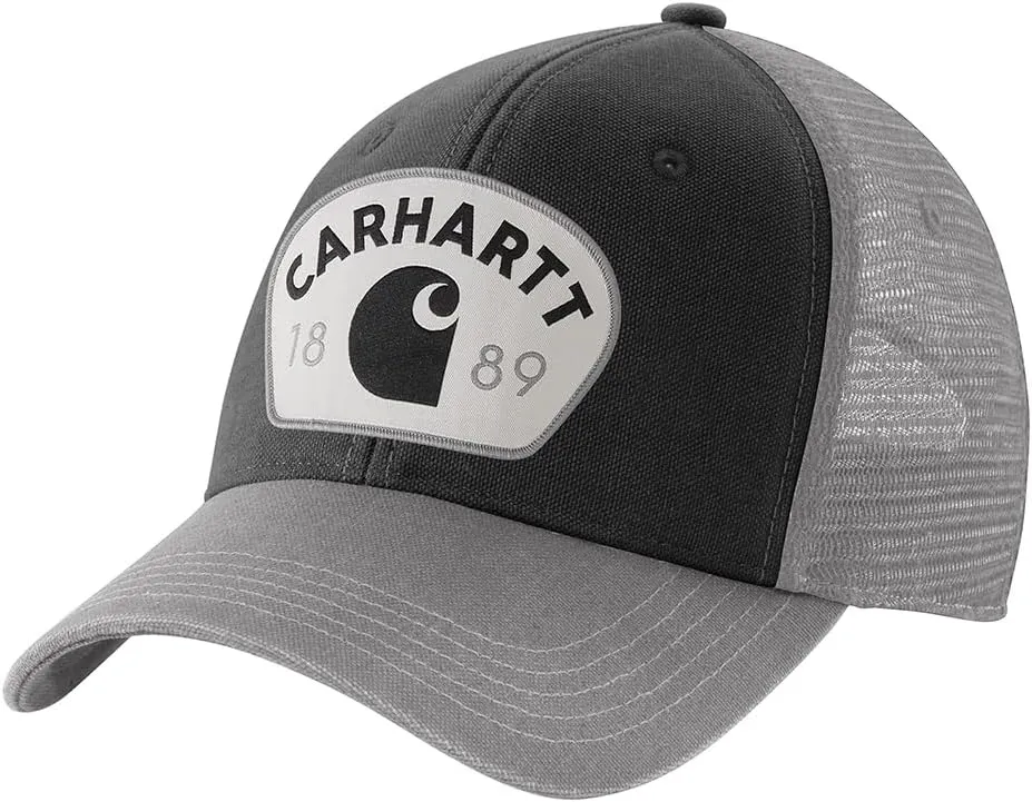 Carhartt Men's 106743 Canvas Mesh-Back 1889 Patch Cap