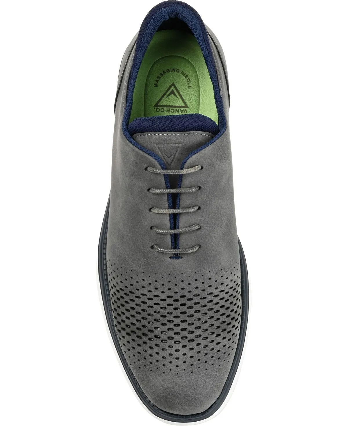 demar Vance Co. Men's Casual Dress Shoes, Gray