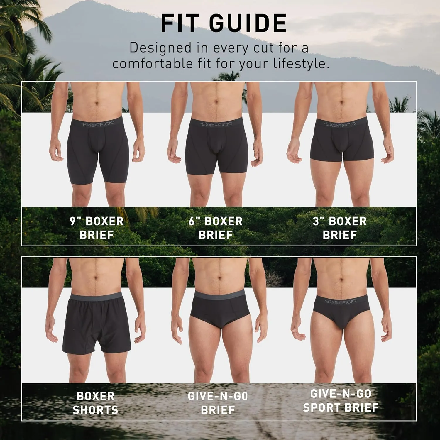 ExOfficio Men's Standard Give-n-go Sport 2.0 Boxer Brief 3 "