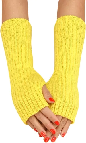 Fingerless Gloves for Women Winter Knitted Convertible Fingerless Gloves Wool Mittens Warm Mitten Glove Comfortable Thermal Elastic Stretch Texting Glove for Traveling, Cycling, Running