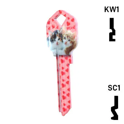 Happy Keys- Kittens Key (Choose Keyway)