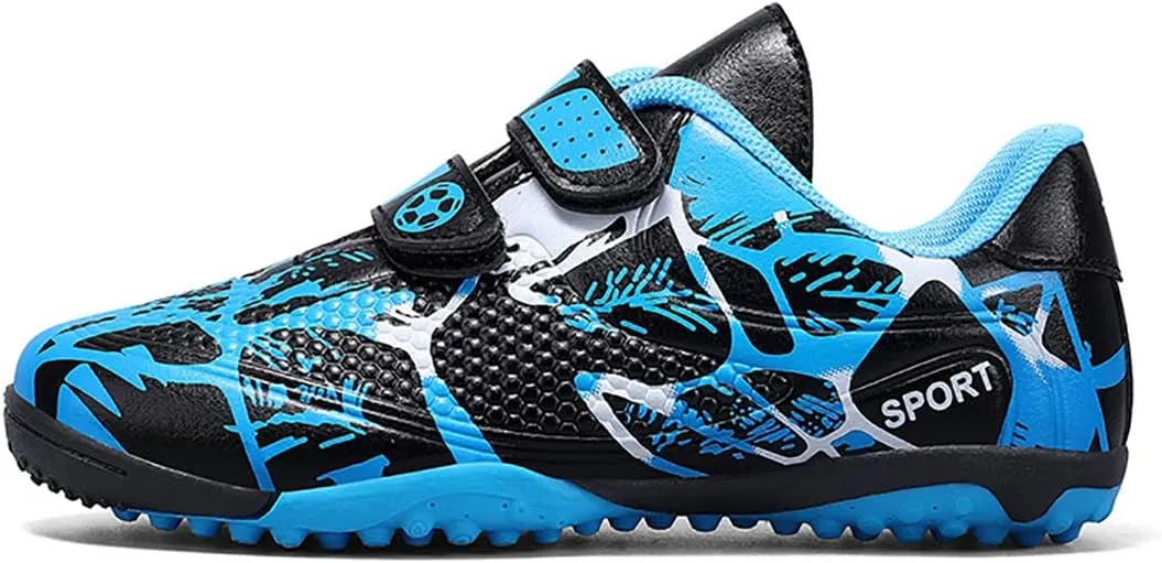 Kids Firm Ground Soccer Cleats for Boys Girls Outdoor Athletic Turf Shoes Indoor Football Trainning Sneakers