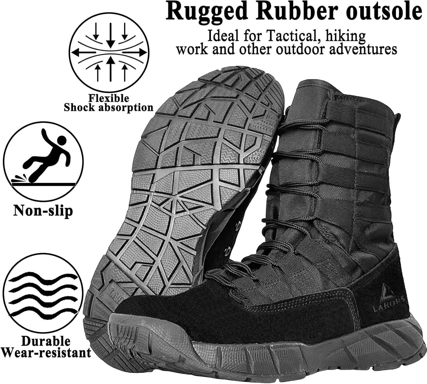 Lightweight Military Tactical Combat Boots Men Outdoor Hiking Desert Army Boots Breathable Male Jungle Shoes Man Side Zipper