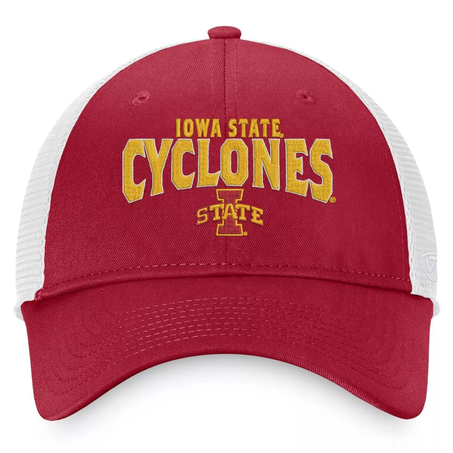 Men's Top of the World Cardinal/White Iowa State Cyclones Breakout Trucker Snapback Cap