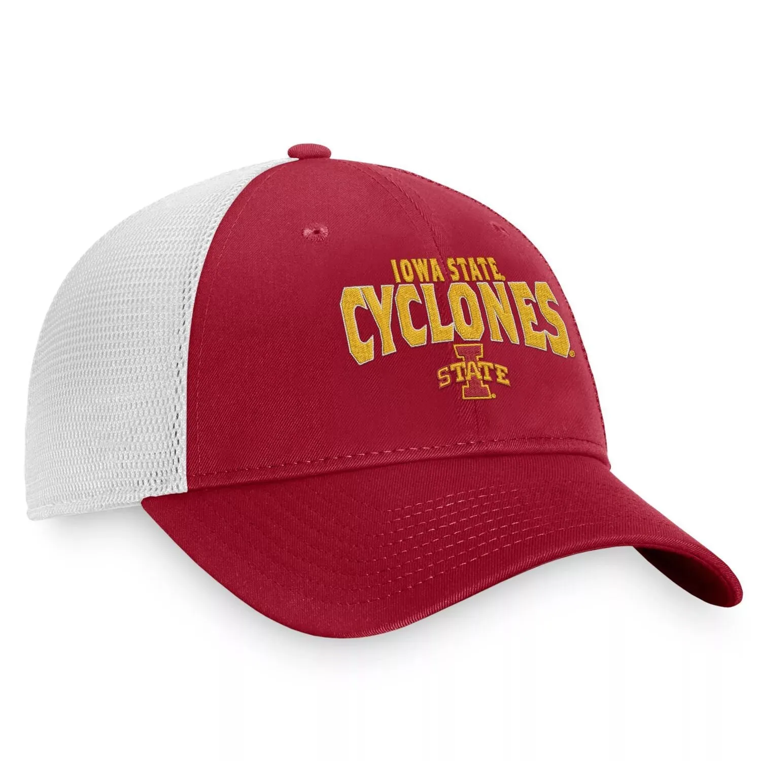 Men's Top of the World Cardinal/White Iowa State Cyclones Breakout Trucker Snapback Cap