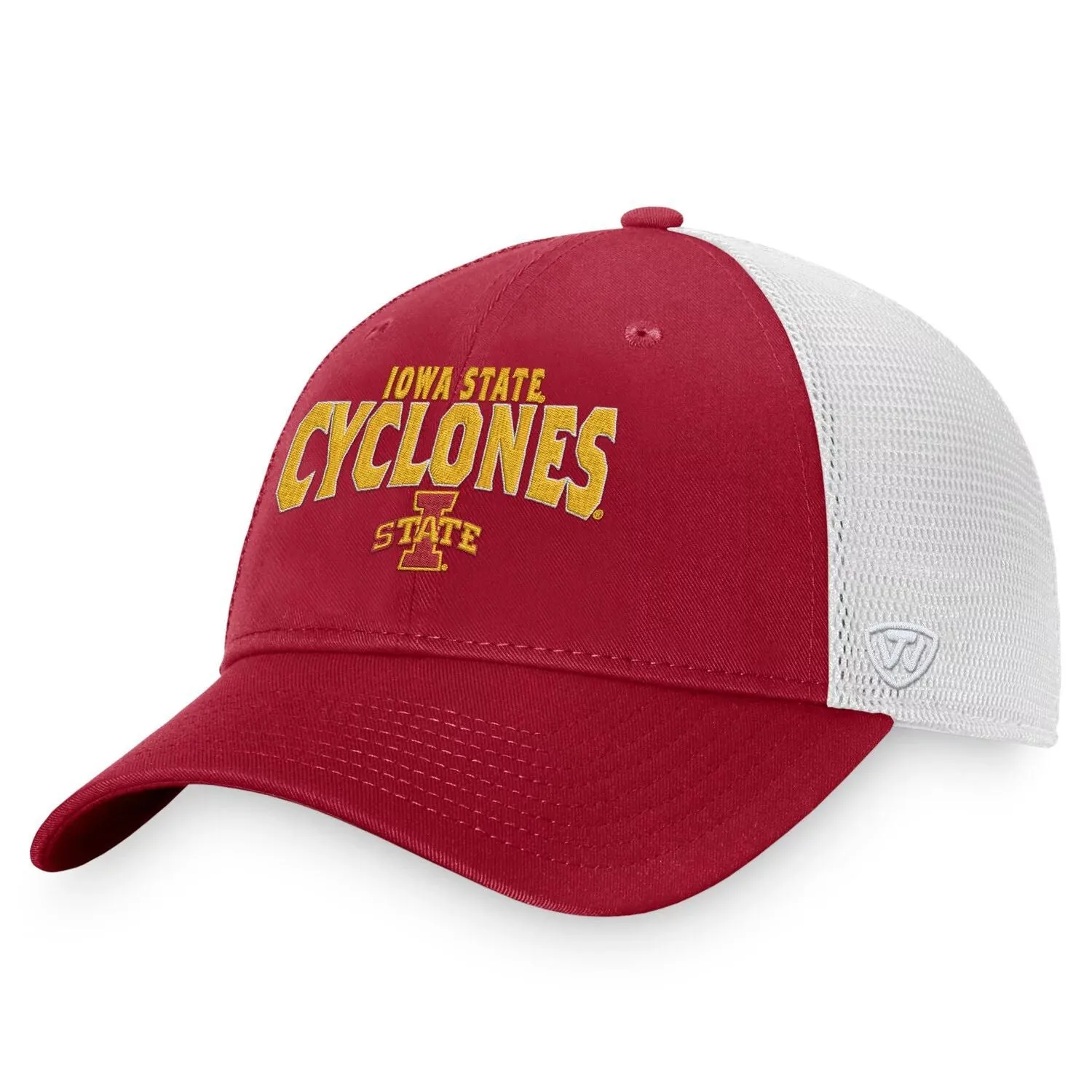 Men's Top of the World Cardinal/White Iowa State Cyclones Breakout Trucker Snapback Cap