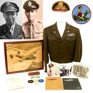 Original U.S. WWII B-24 Pilot 445th Bomb Group Actor Jimmy Stewarts Deputy Lead Grouping