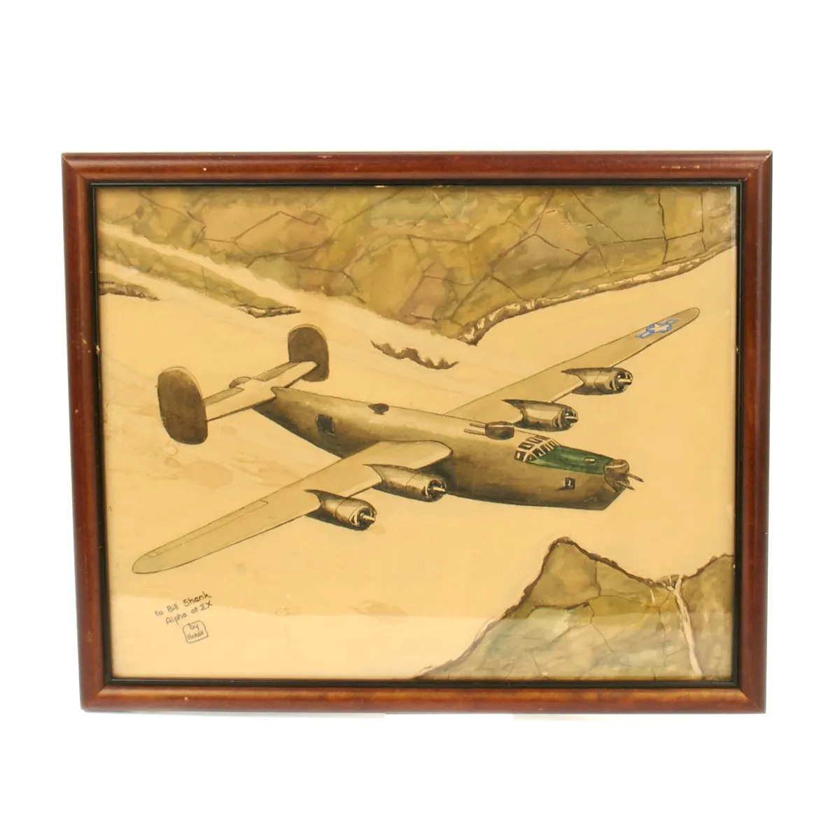 Original U.S. WWII B-24 Pilot 445th Bomb Group Actor Jimmy Stewarts Deputy Lead Grouping