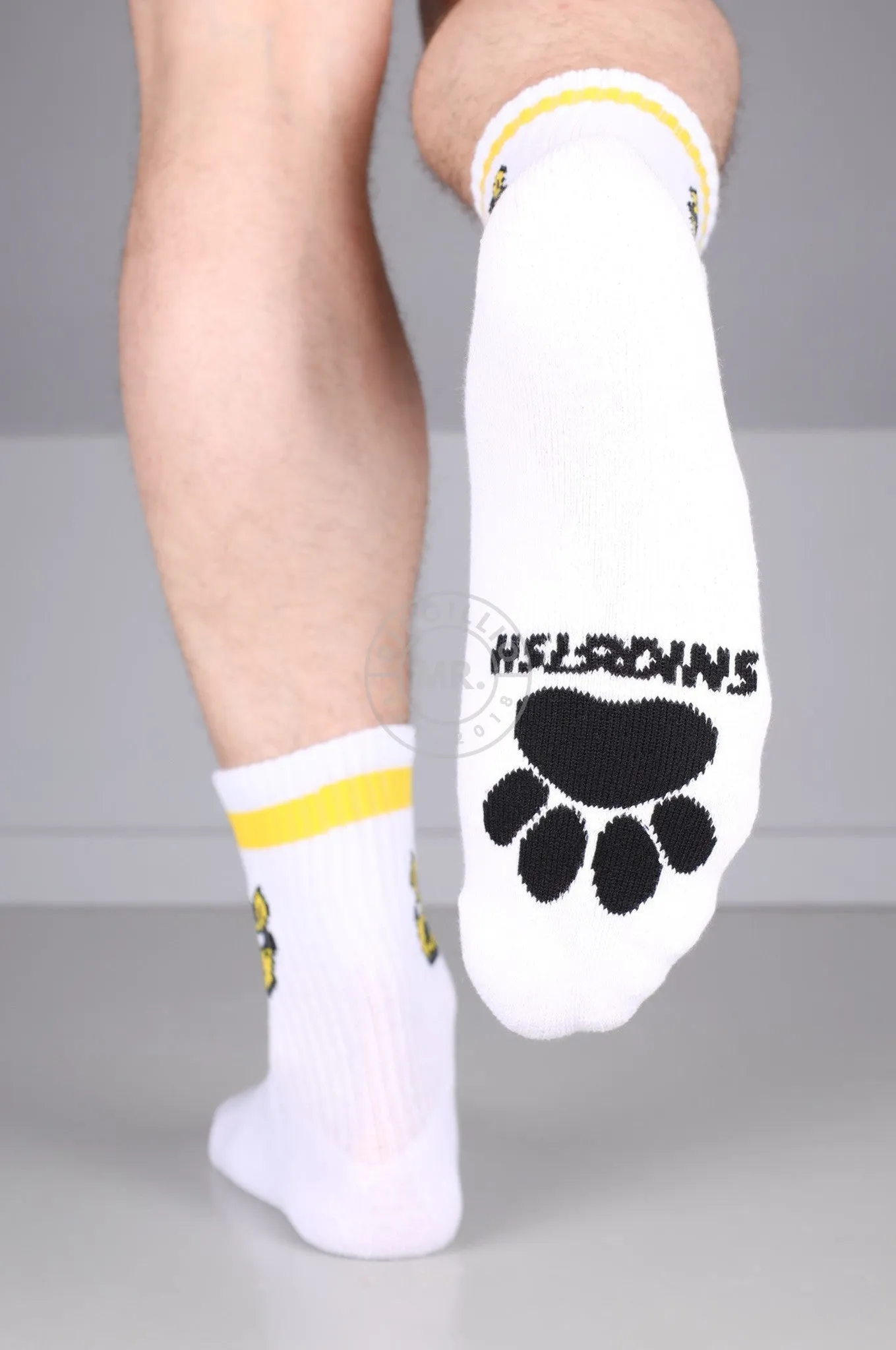 SNKRFTSH PUPPY SOCKS - YELLOW