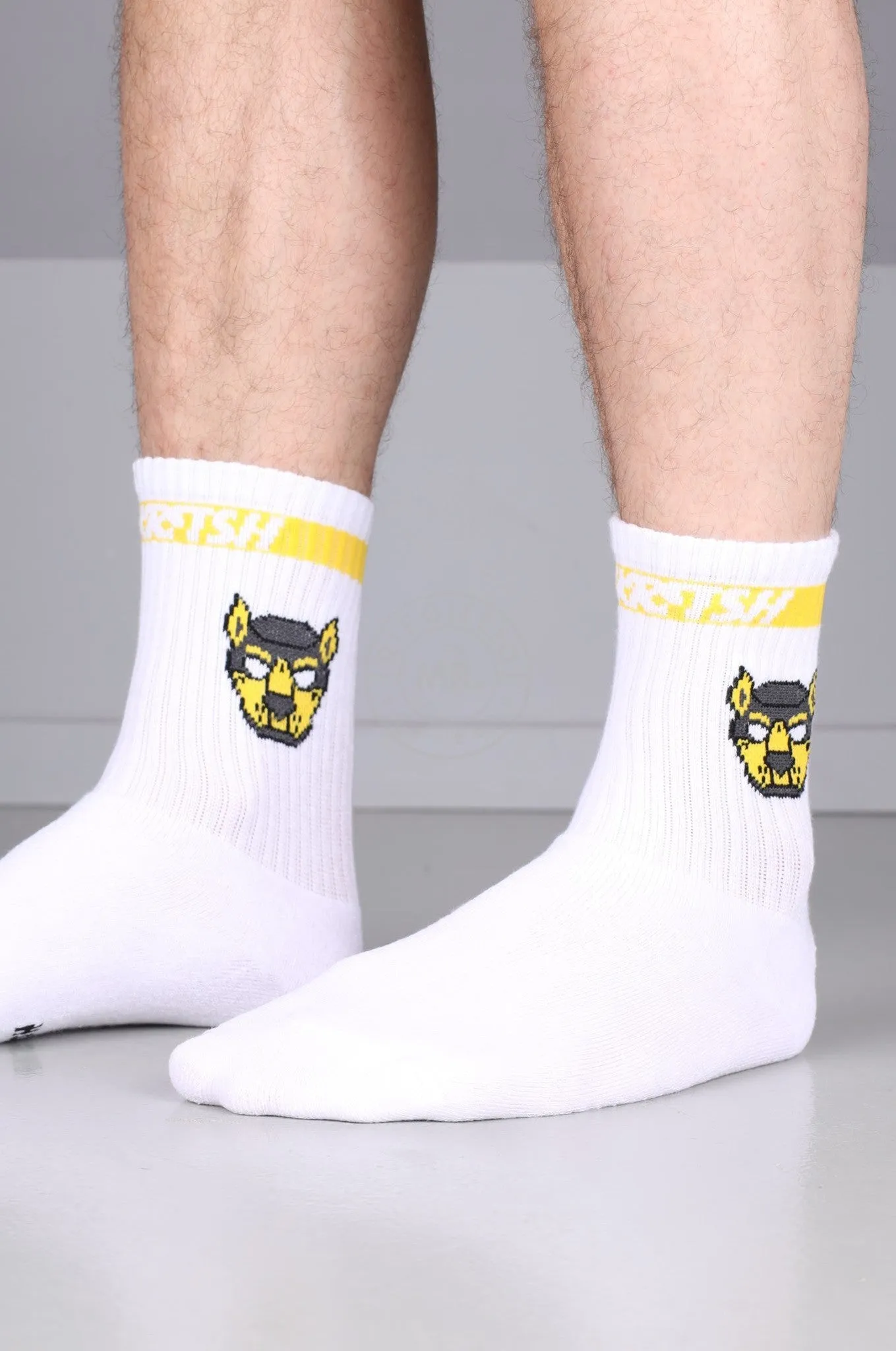 SNKRFTSH PUPPY SOCKS - YELLOW