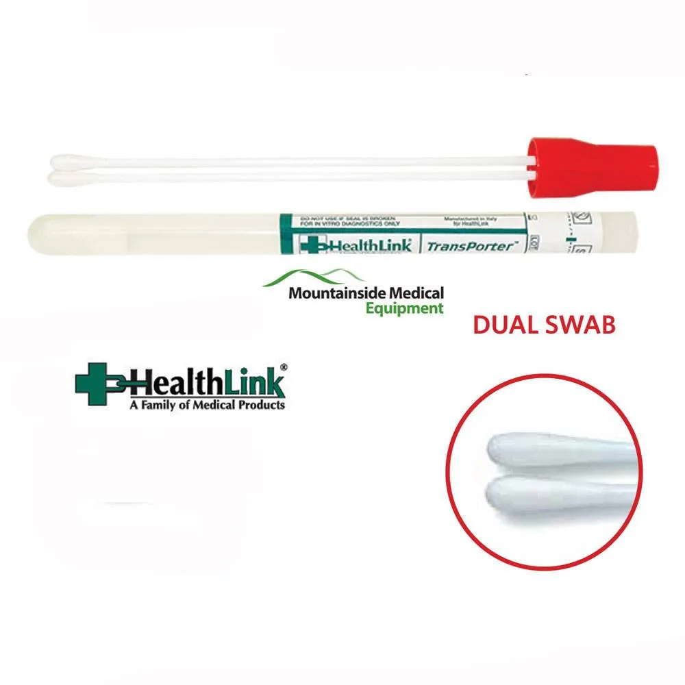 Transporter Microbiology Collection Double-Tip Swab Cultures, 50/Box