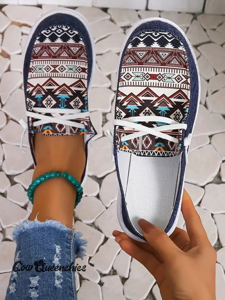 Tribal Pattern Canvas Shoes