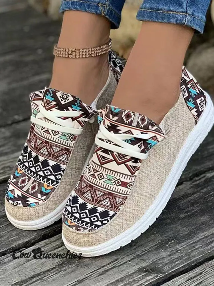 Tribal Pattern Canvas Shoes